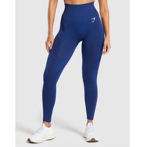 Gymshark Women's Stellar Blue Marl Vital High Waist Leggings Size M‎